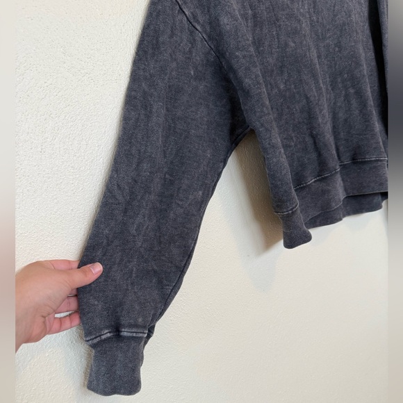 Hollister Oversized Crew Neck Sweatshirt Size S Super Soft Gray - Picture 3 of 10